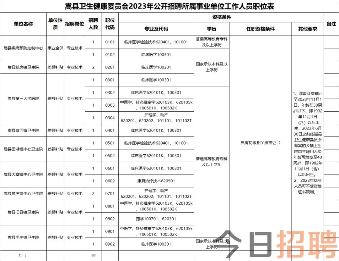 略阳县卫生健康局最新招聘信息详解